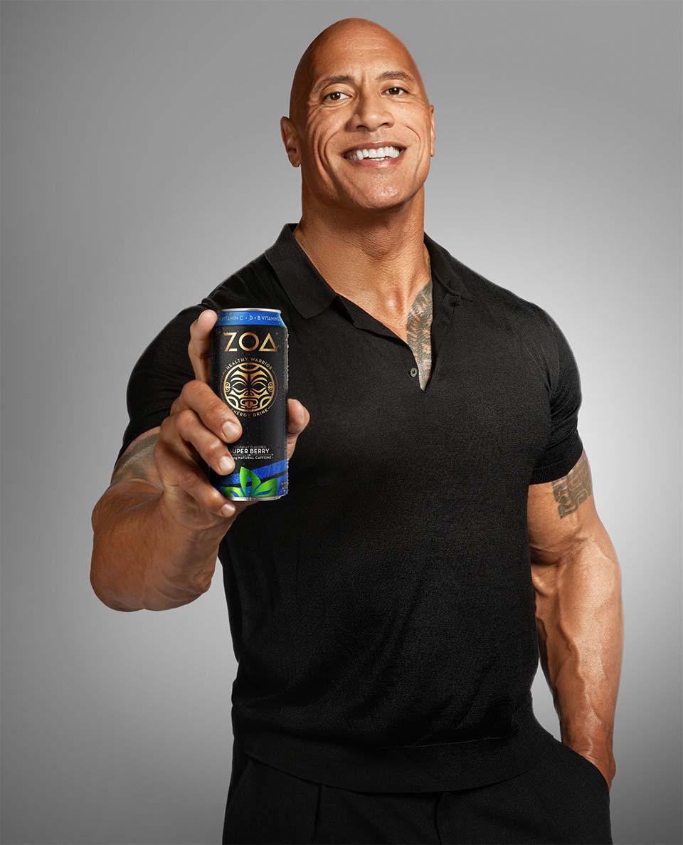 Dwayne 'The Rock' Johnson's Zoa Energy Drink Plots a Big Marketing